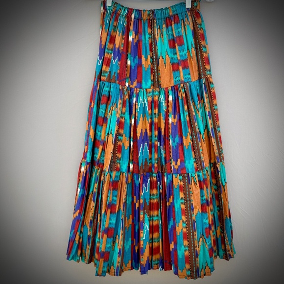 Southwestern Print Maxi Skirt - Picture 1 of 2